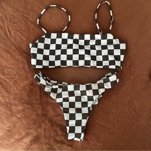 Mikoh checkered bikini